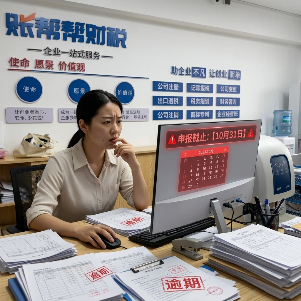 惠州企业记账报税逾期警告与处理