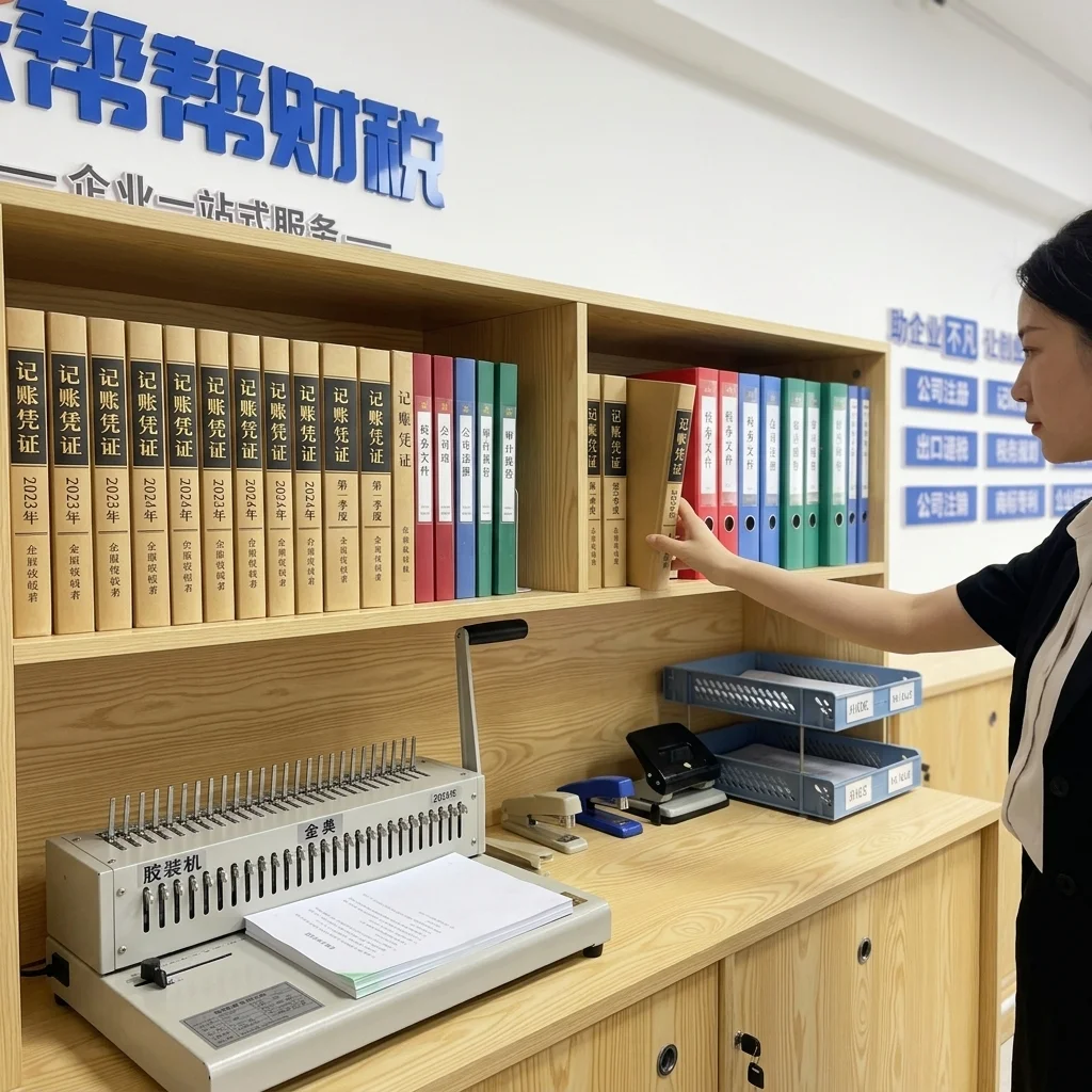 惠州账帮帮财税整齐归档的财务凭证和档案资料