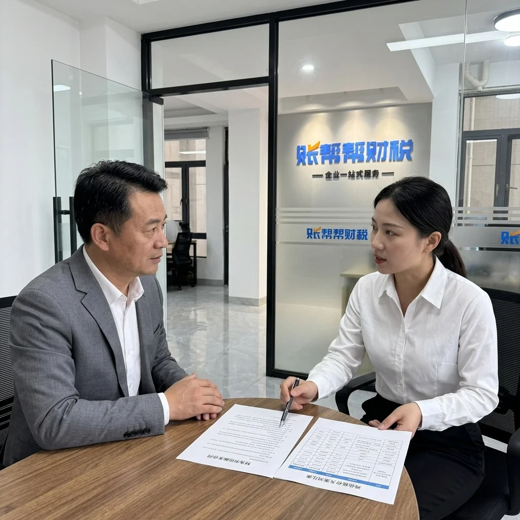 惠州企业主在账帮帮财税洽谈财务外包服务方案