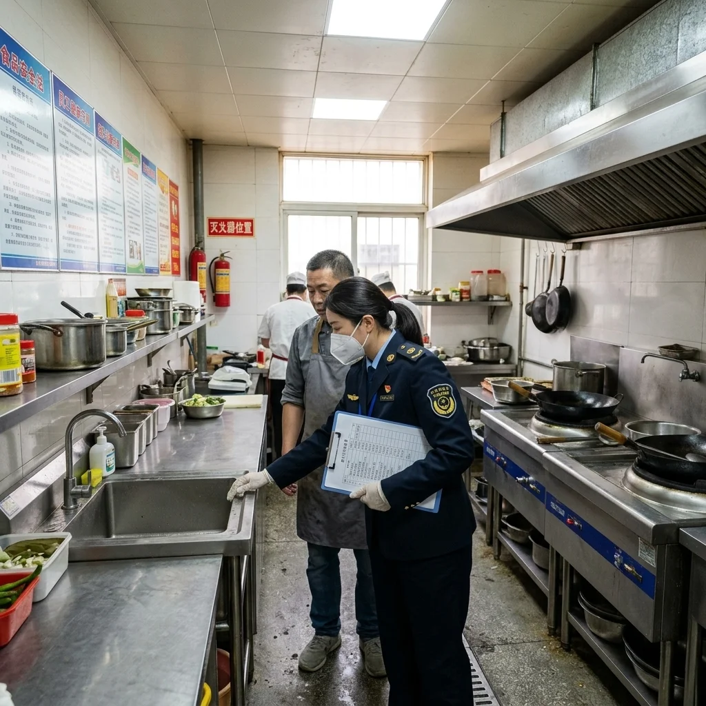 惠州餐饮店卫生检查现场