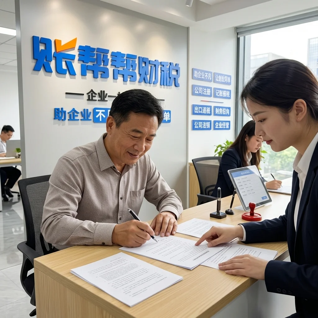 惠州代理记账服务签约场景