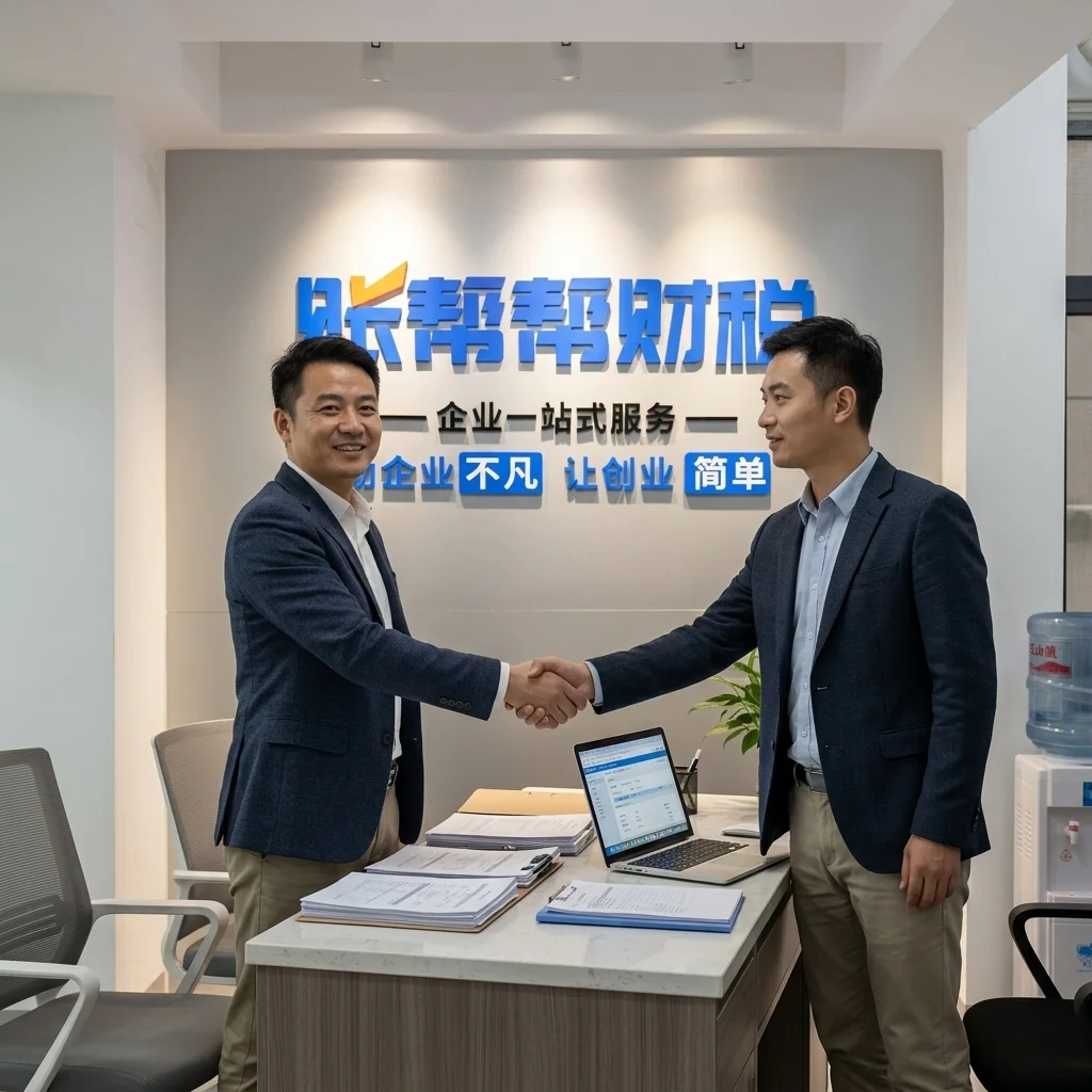惠州企业与代理记账公司签约合作场景