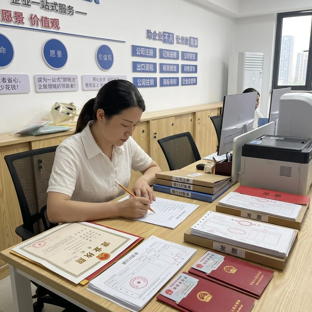 惠州代理记账材料准备现场