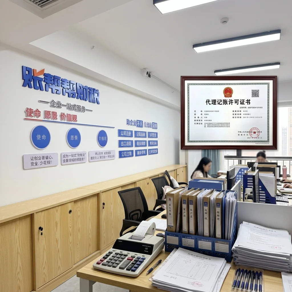 惠州代理记账公司资质证书与办公环境展示