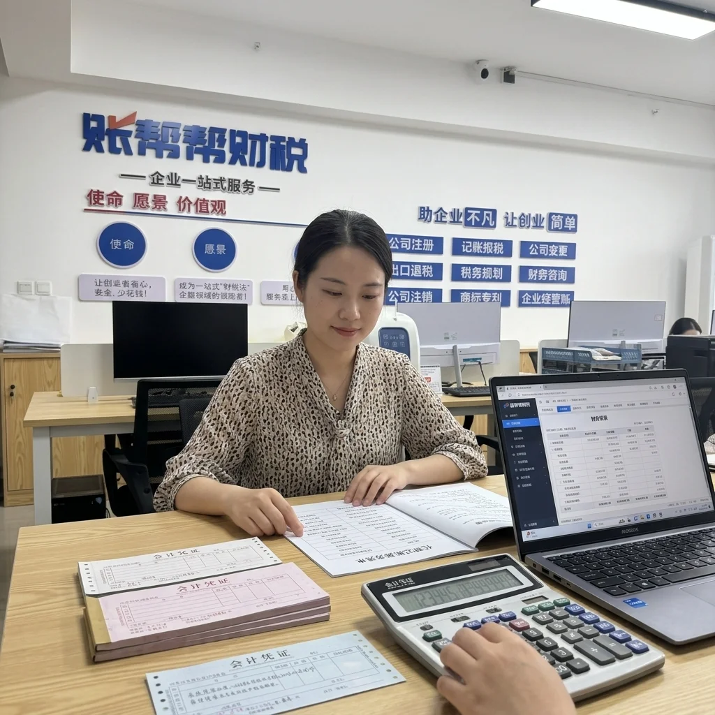 惠州账帮帮财税会计人员整理代理记账服务清单
