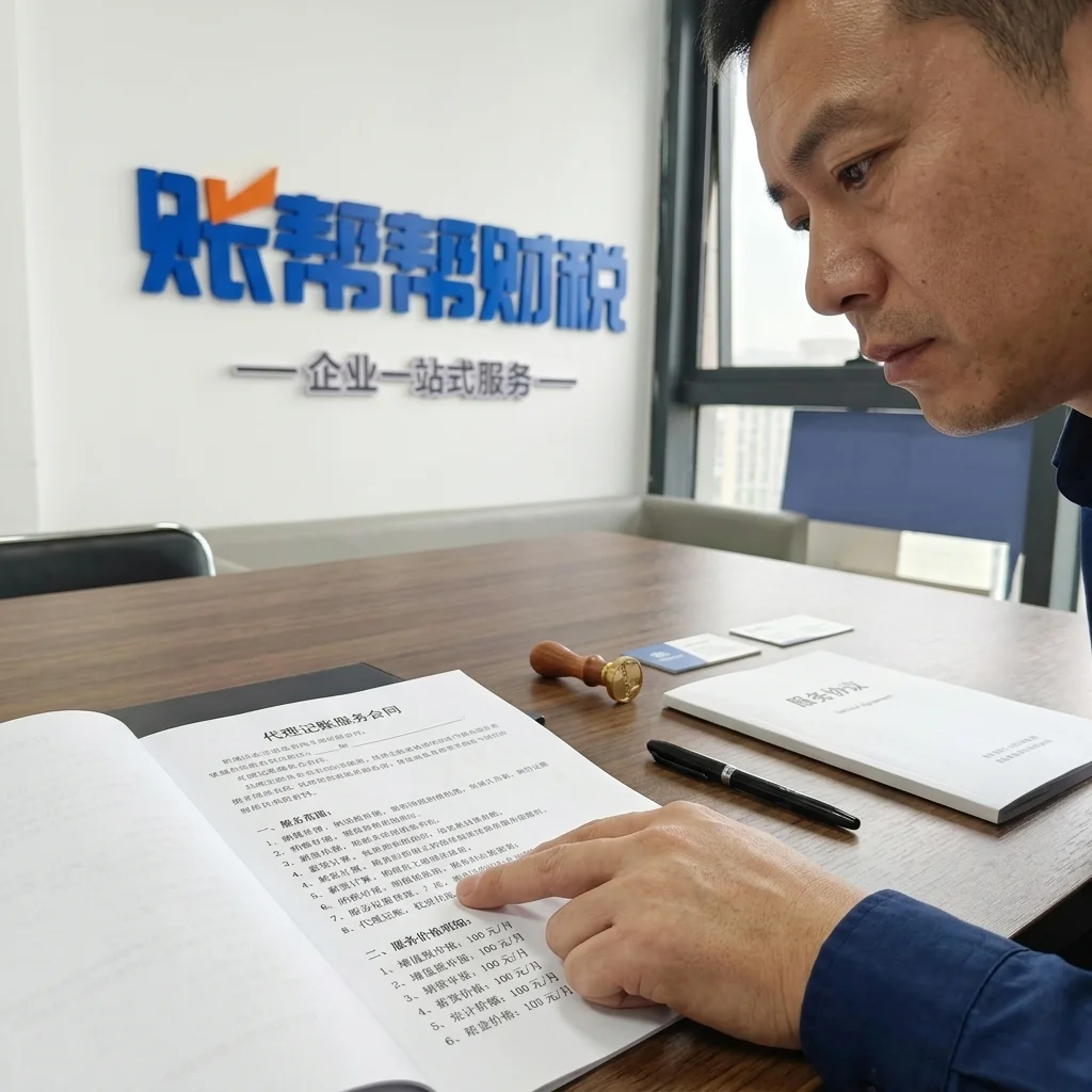 惠州企业主在账帮帮财税审核代理记账服务合同