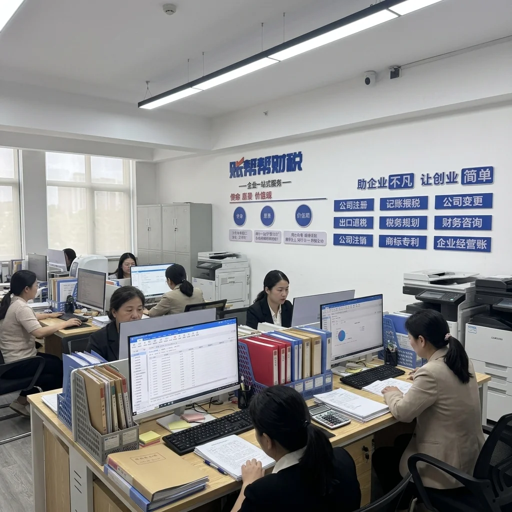 惠州代理记账团队专业工作场景