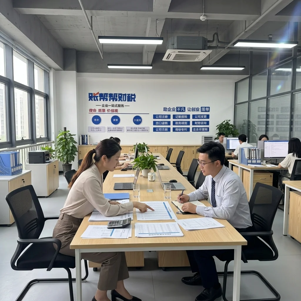 惠州账帮帮财税团队正在为客户进行代理记账业务咨询