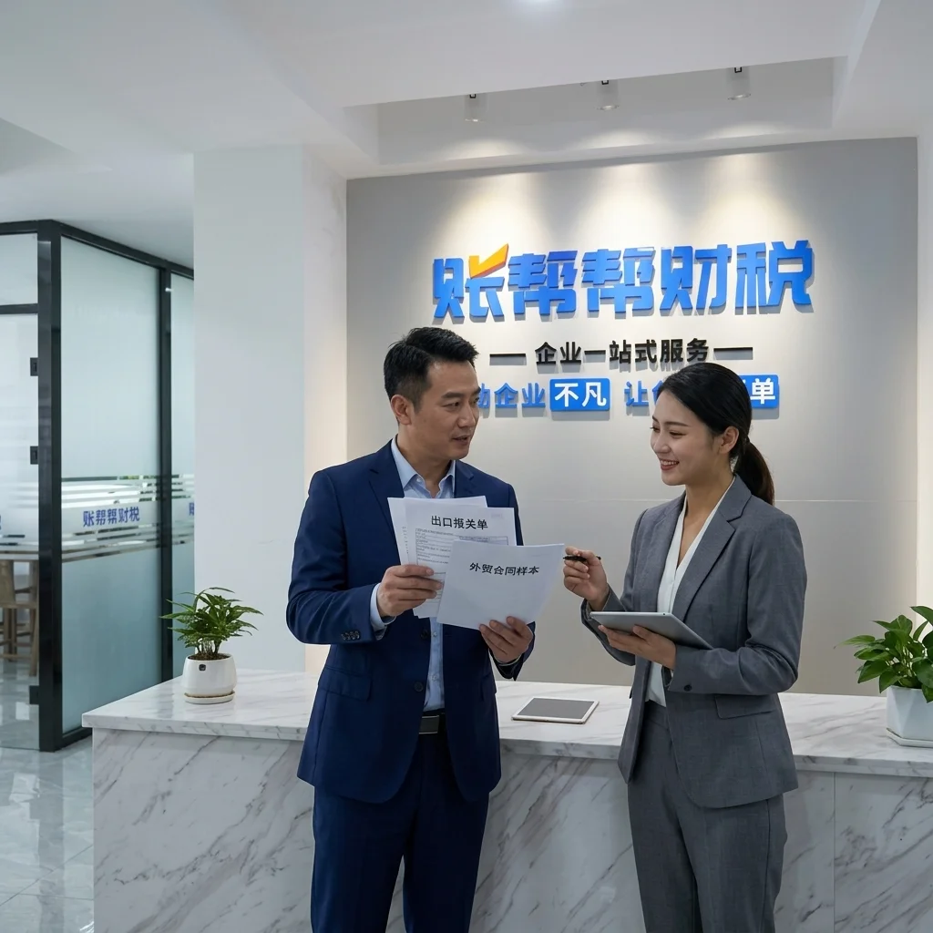大亚湾企业主在账帮帮前台咨询出口退税代办服务