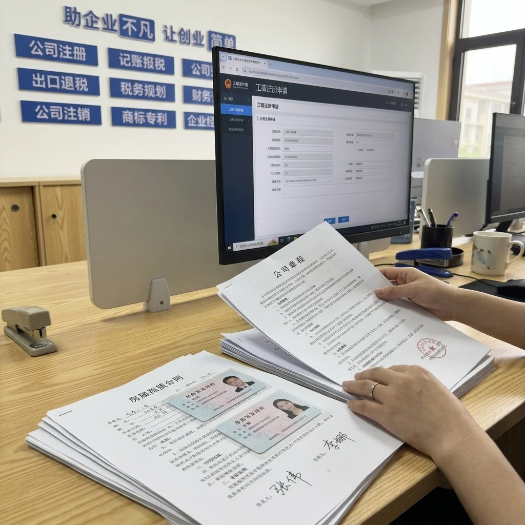 惠州账帮帮财税员工整理电商公司注册所需文件材料