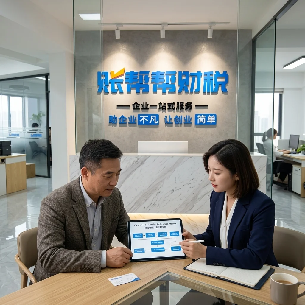 惠州企业负责人在账帮帮财税前台咨询二类医疗器械备案