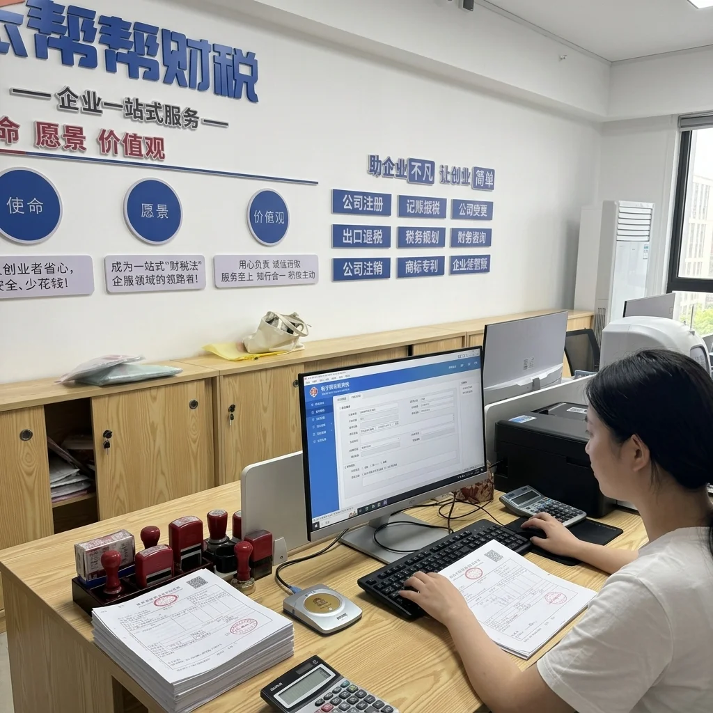 账帮帮财税工作人员操作电子发票开具系统