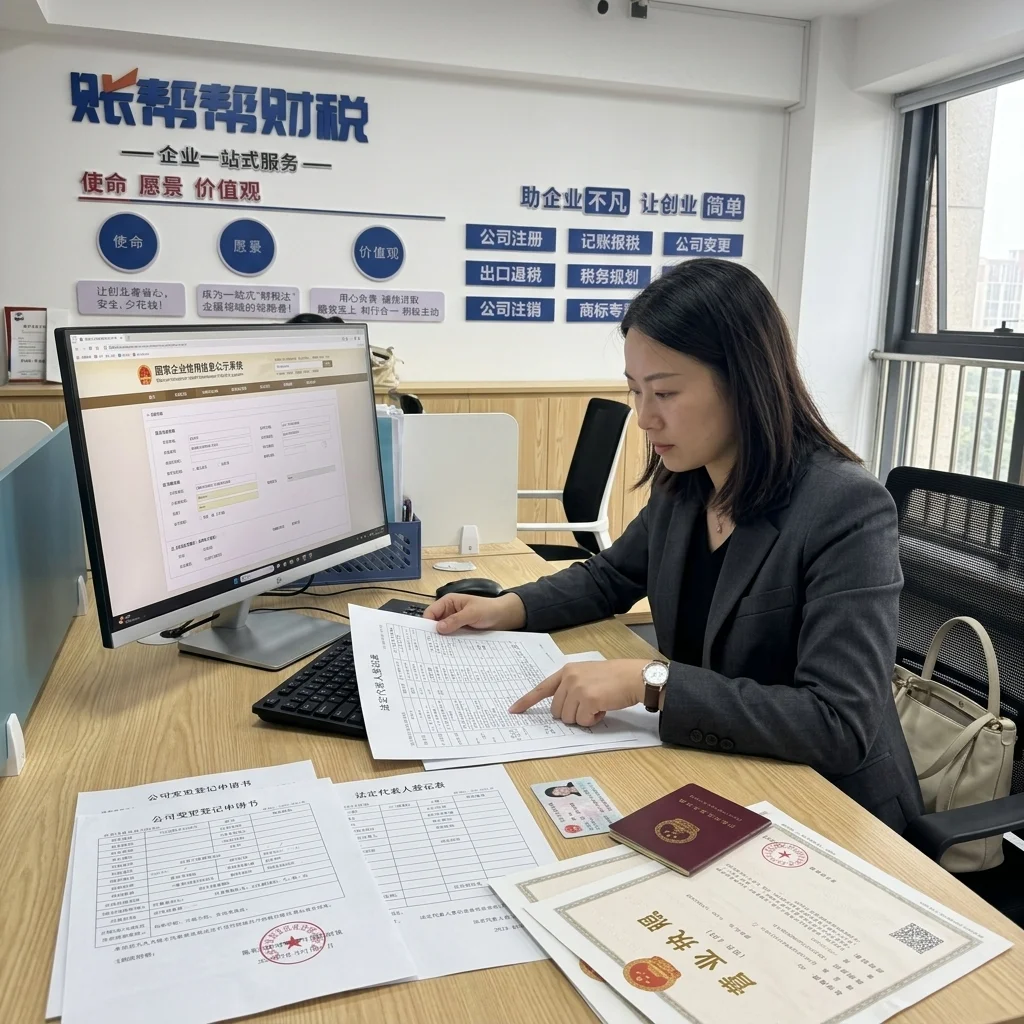 惠州公司法人变更办理文件场景