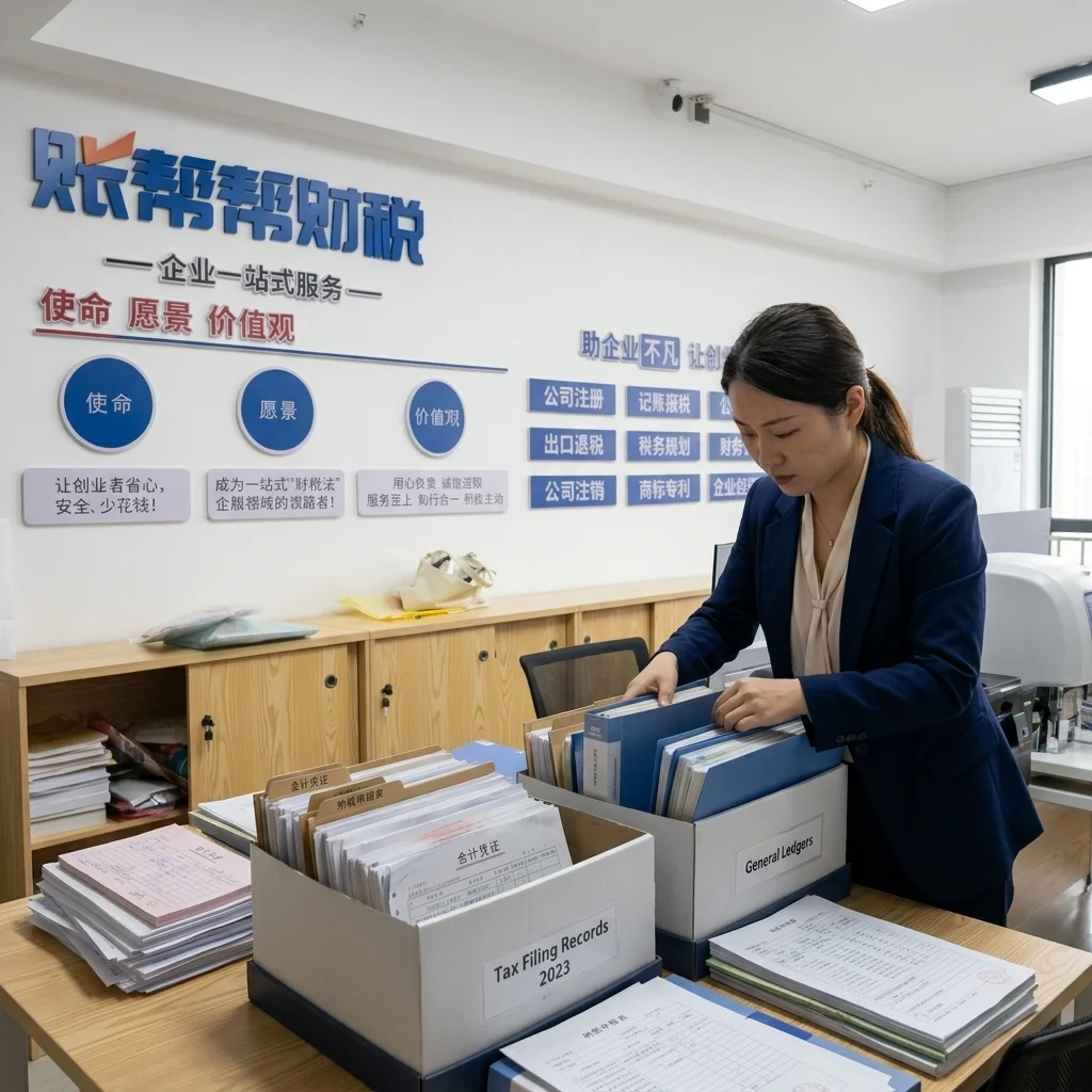 惠州代理记账公司财务资料整理交接