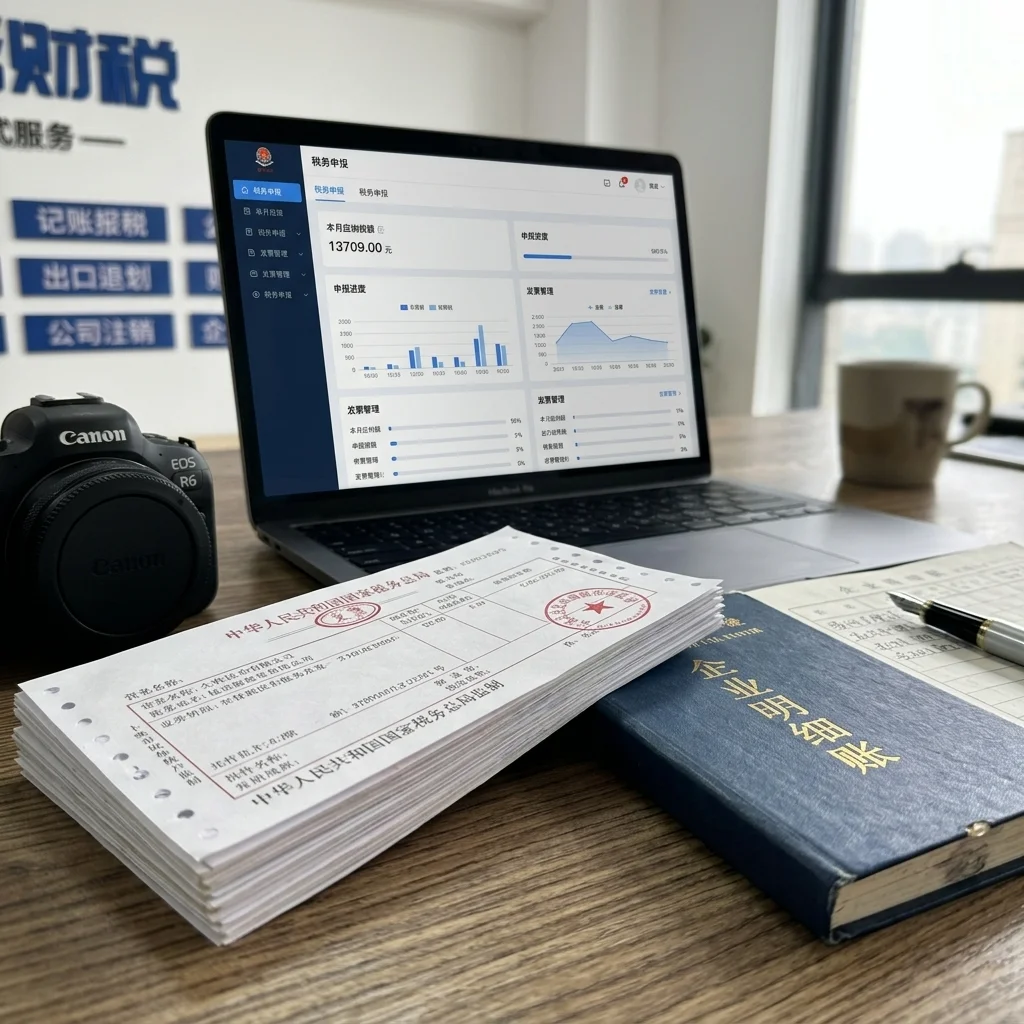 惠州个体户发票整理与记账报税场景