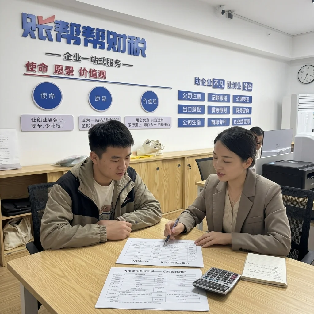 惠州创业者在账帮帮财税咨询个体户和公司注册区别