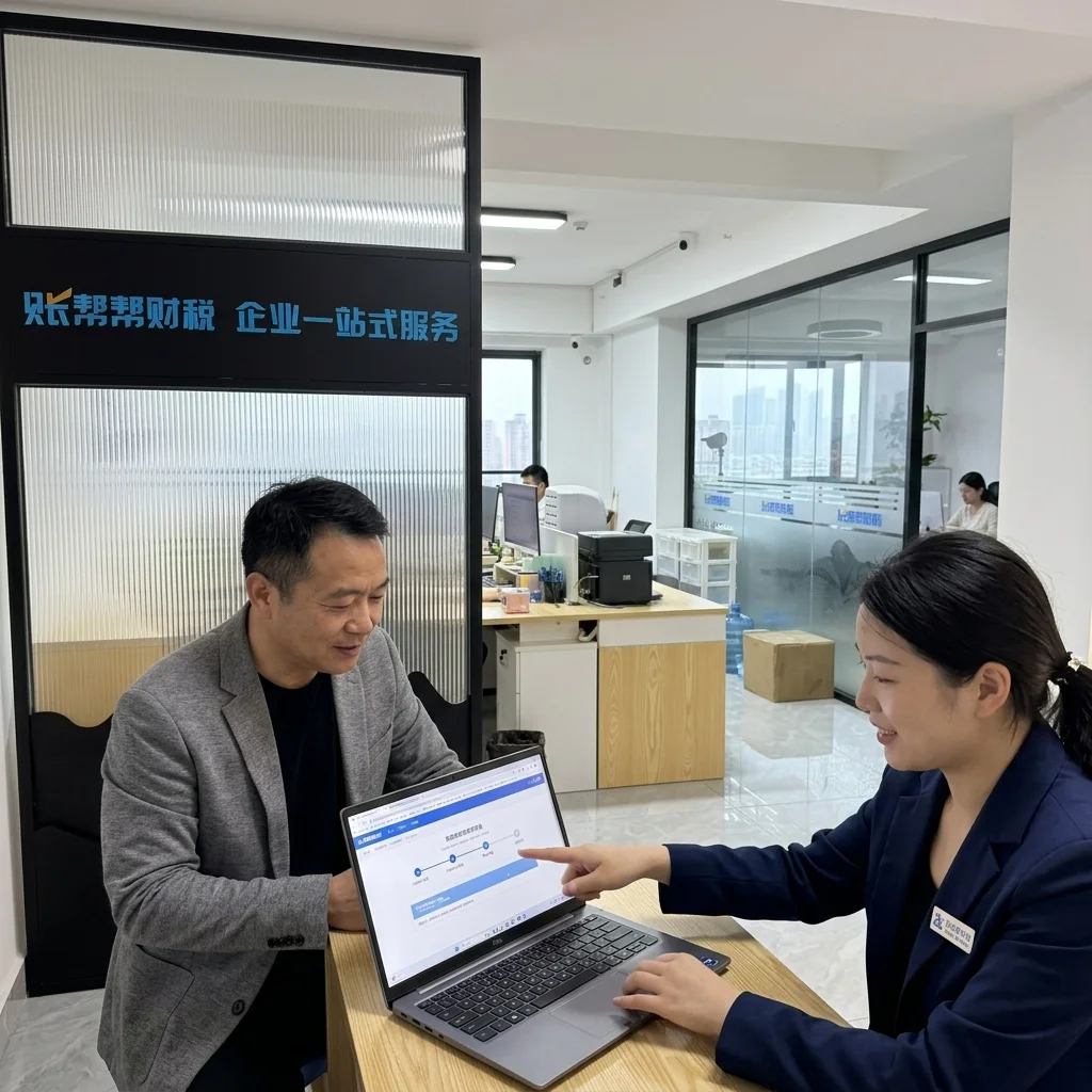 惠州企业主在账帮帮财税前台咨询工商年报填报步骤