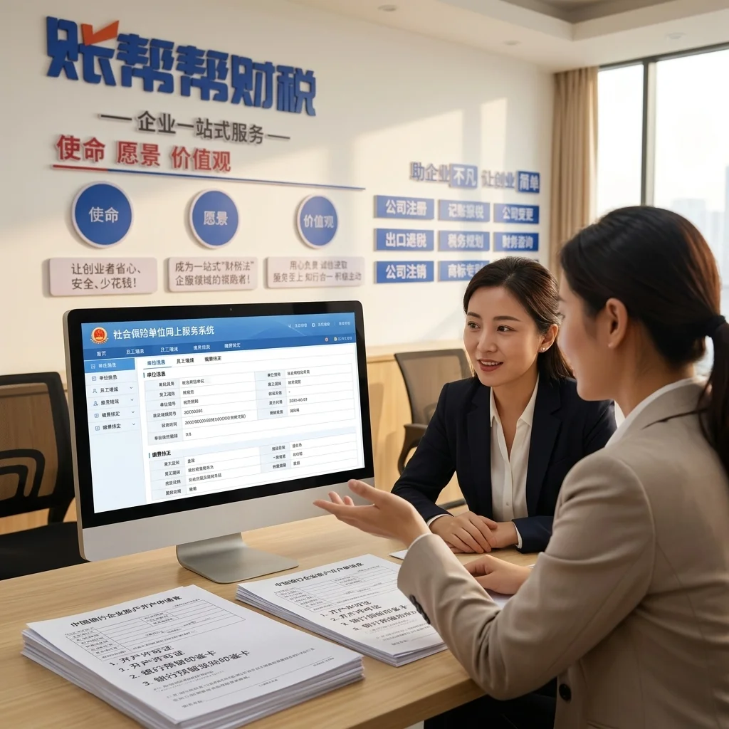惠州账帮帮财税为客户办理社保登记等后续手续
