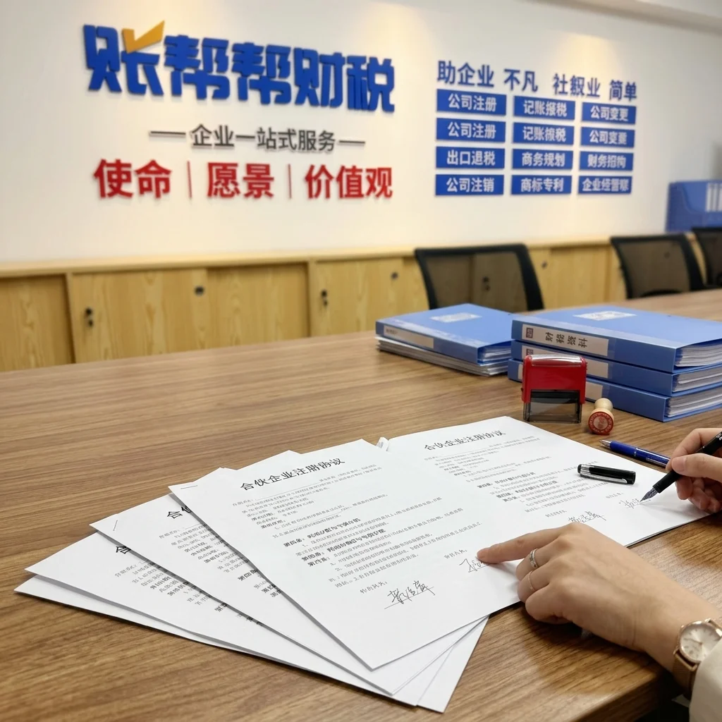 惠州合伙企业协议签署场景