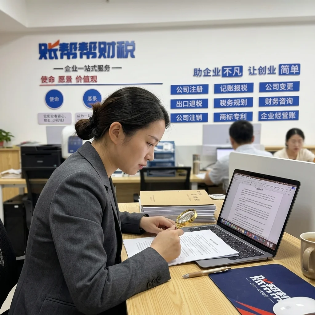 代理记账合同条款审核与确认