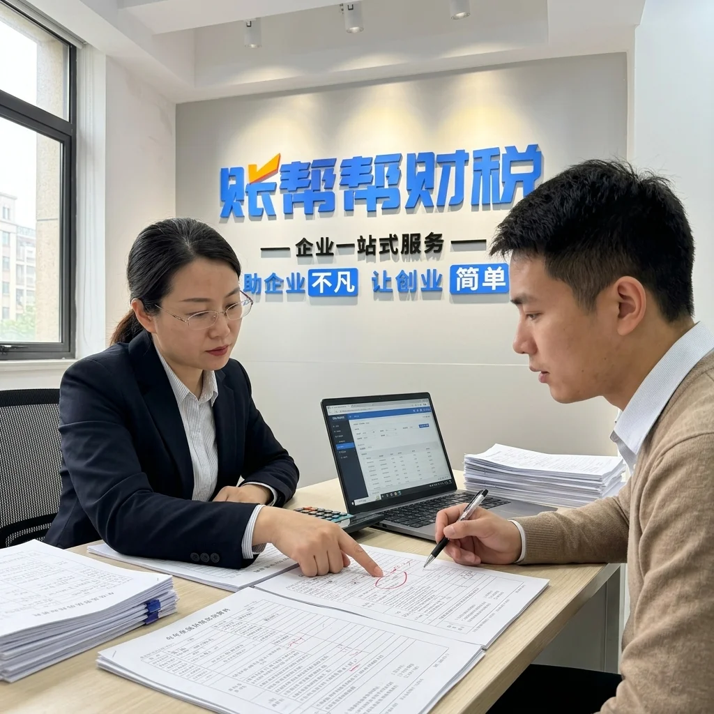账帮帮财税顾问帮助企业主审核汇算清缴申报表中的错误