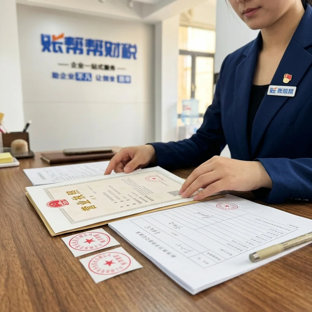 惠阳区注册公司文件材料特写