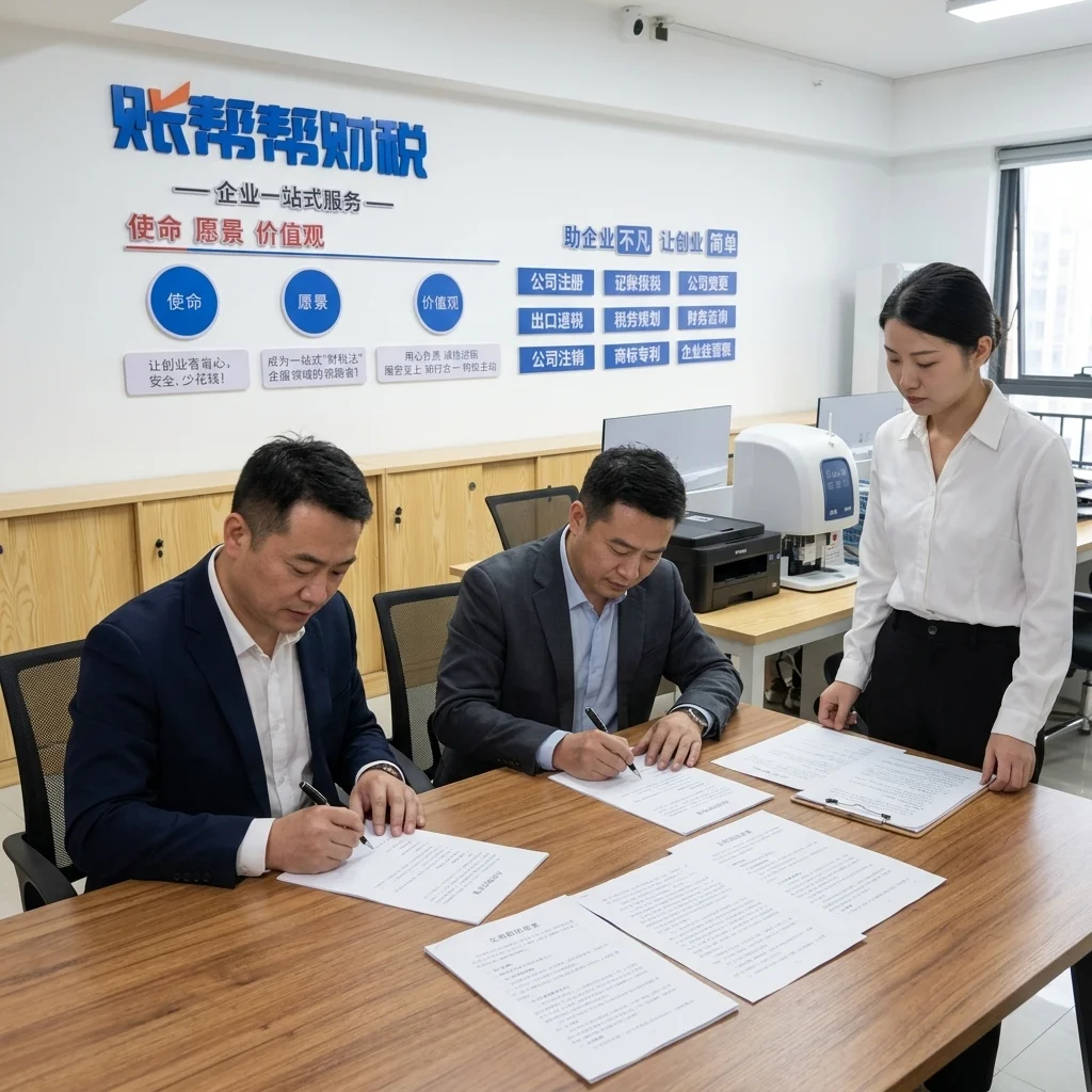 惠州公司注册章程签署会议现场