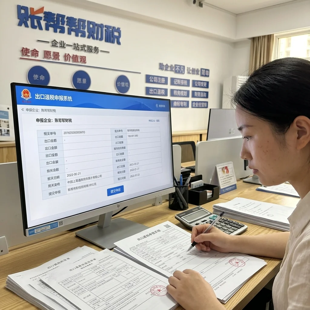 惠州会计在电脑上操作出口退税申报系统