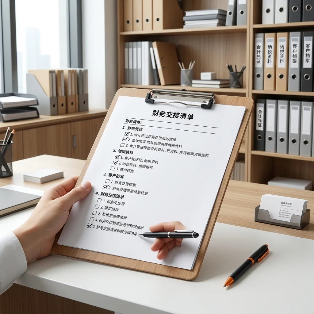 惠州财务交接清单核对记录