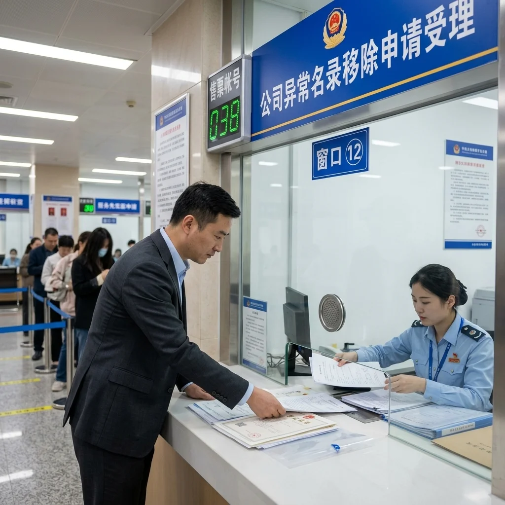 惠州企业在工商窗口提交异常名录移出申请