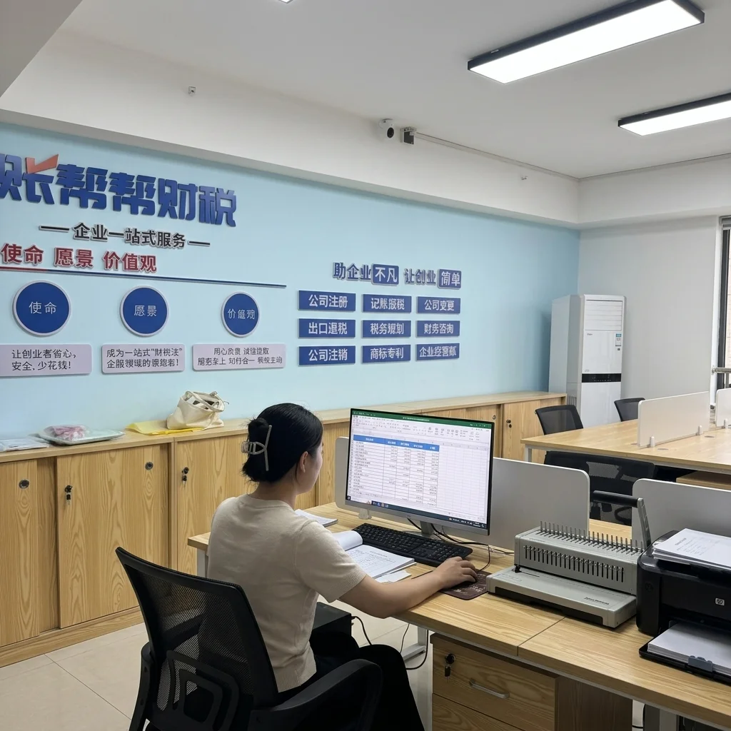 惠州账帮帮财税办公场景会计工作