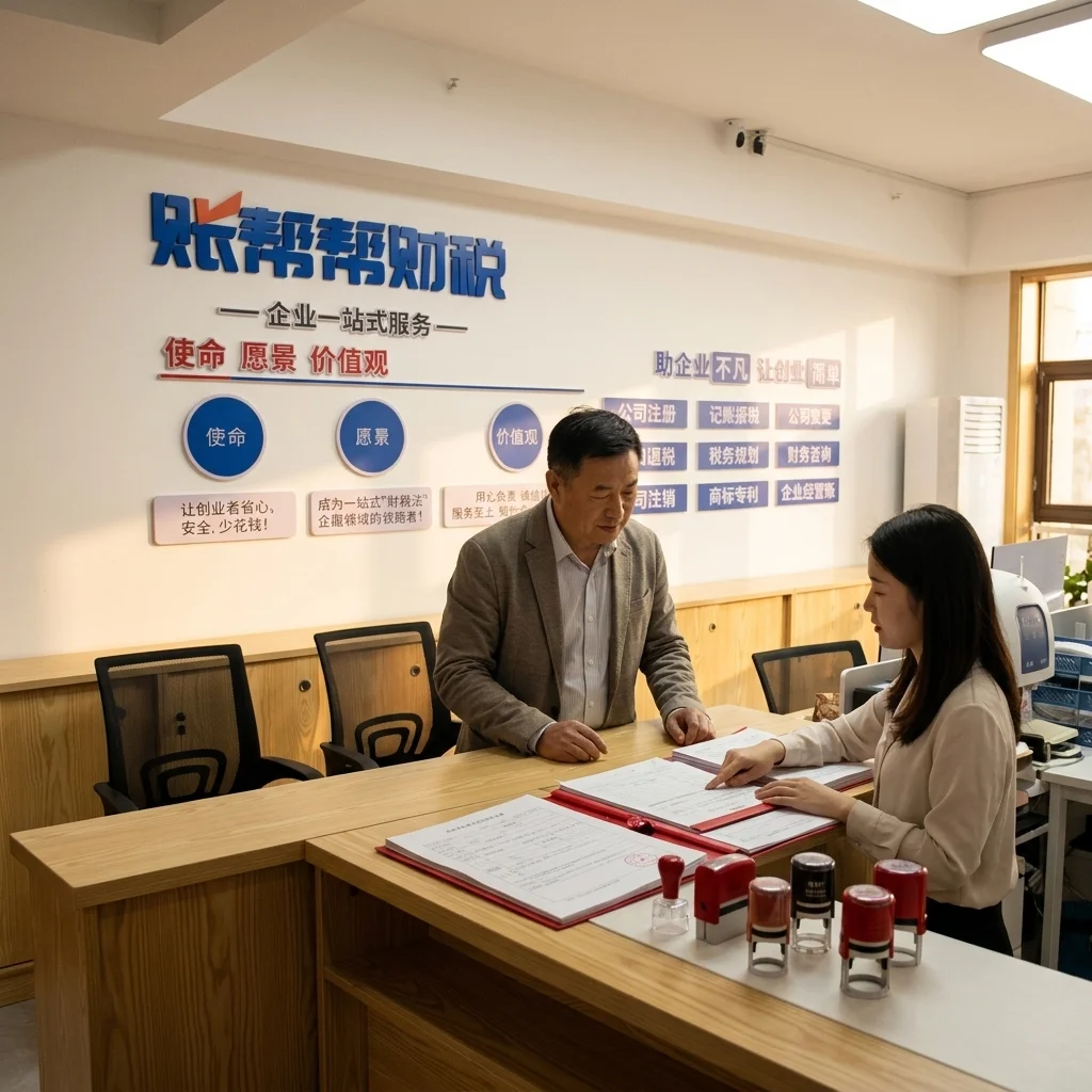 客户在账帮帮财税前台咨询公司名称变更事宜