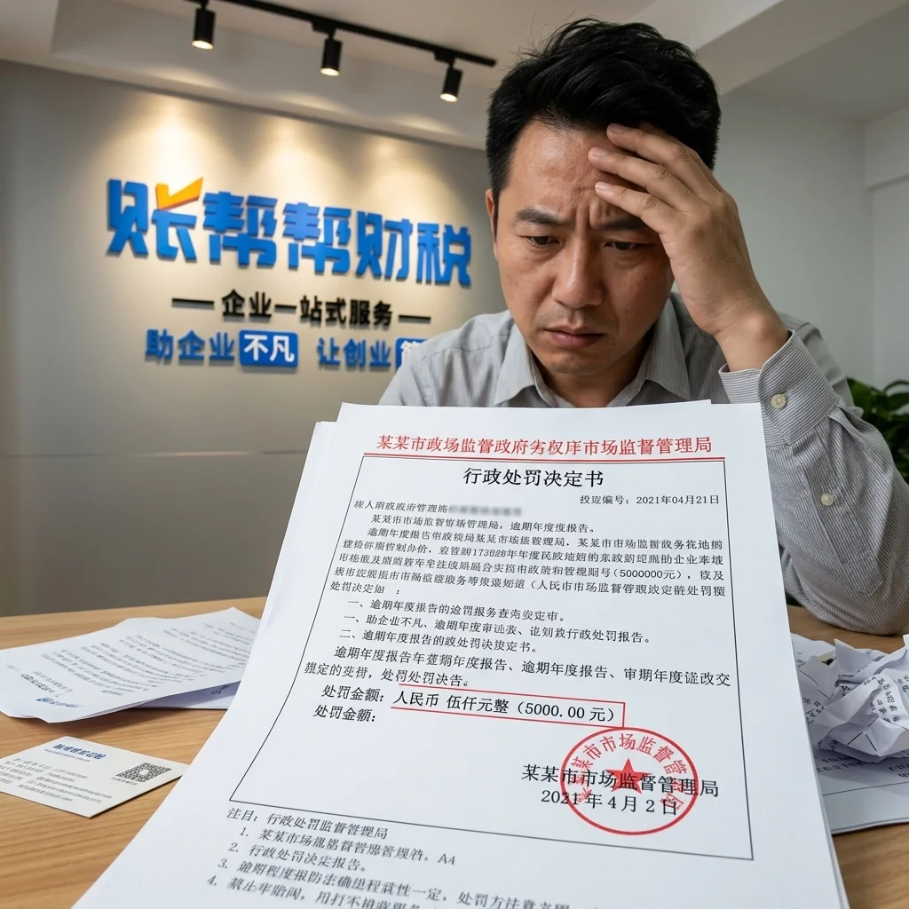 惠州企业主收到年报逾期行政处罚通知