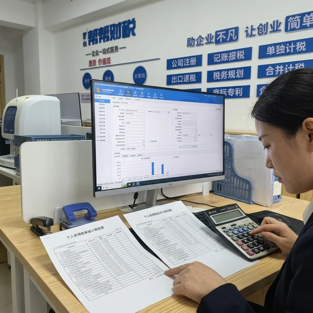惠州财税顾问帮助客户计算个人所得税