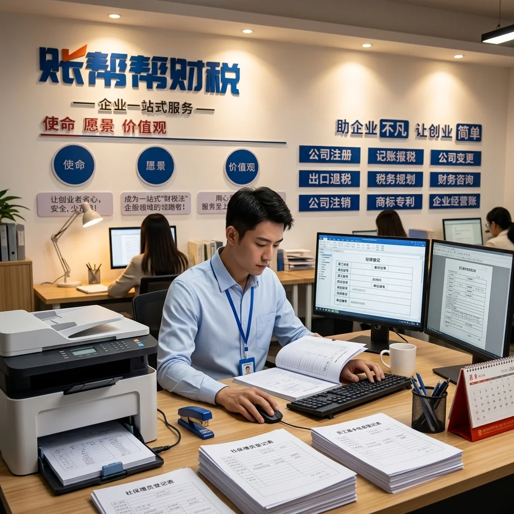 惠州社保增减员登记办理工作场景