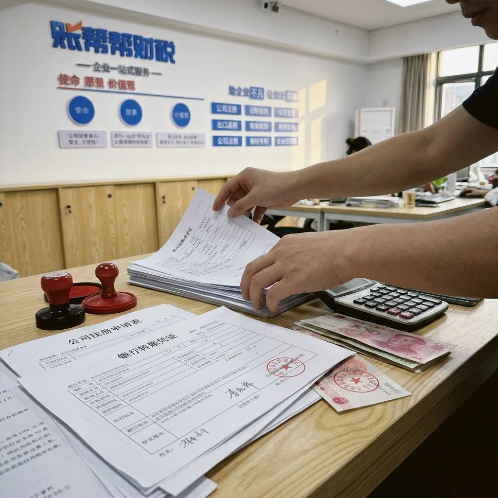 惠州公司注册资金转账和文件办理场景