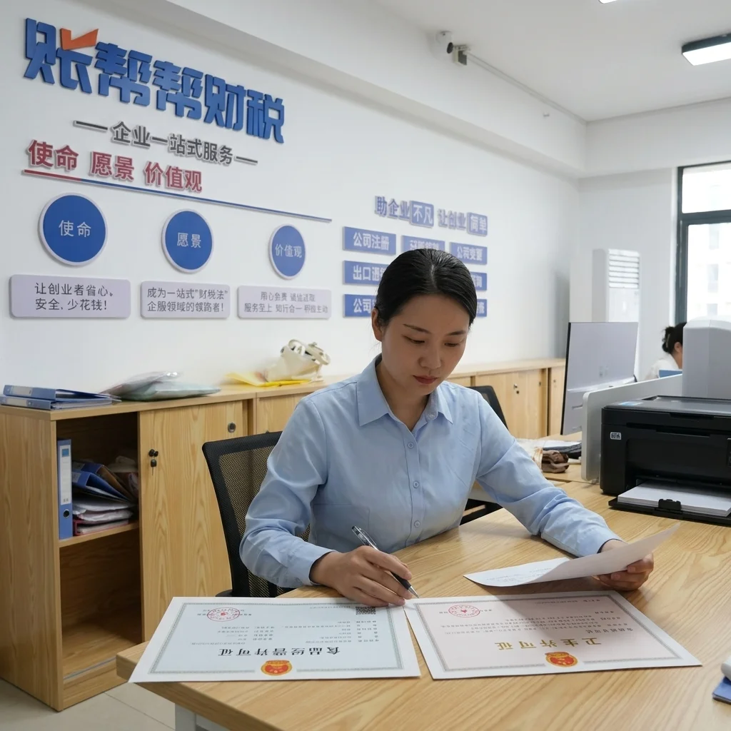 惠州账帮帮财税顾问对比食品经营许可证与卫生许可证文件