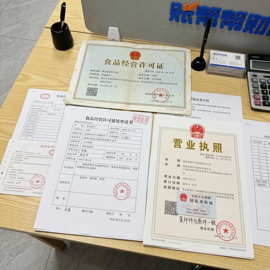 食品经营许可证续期材料准备