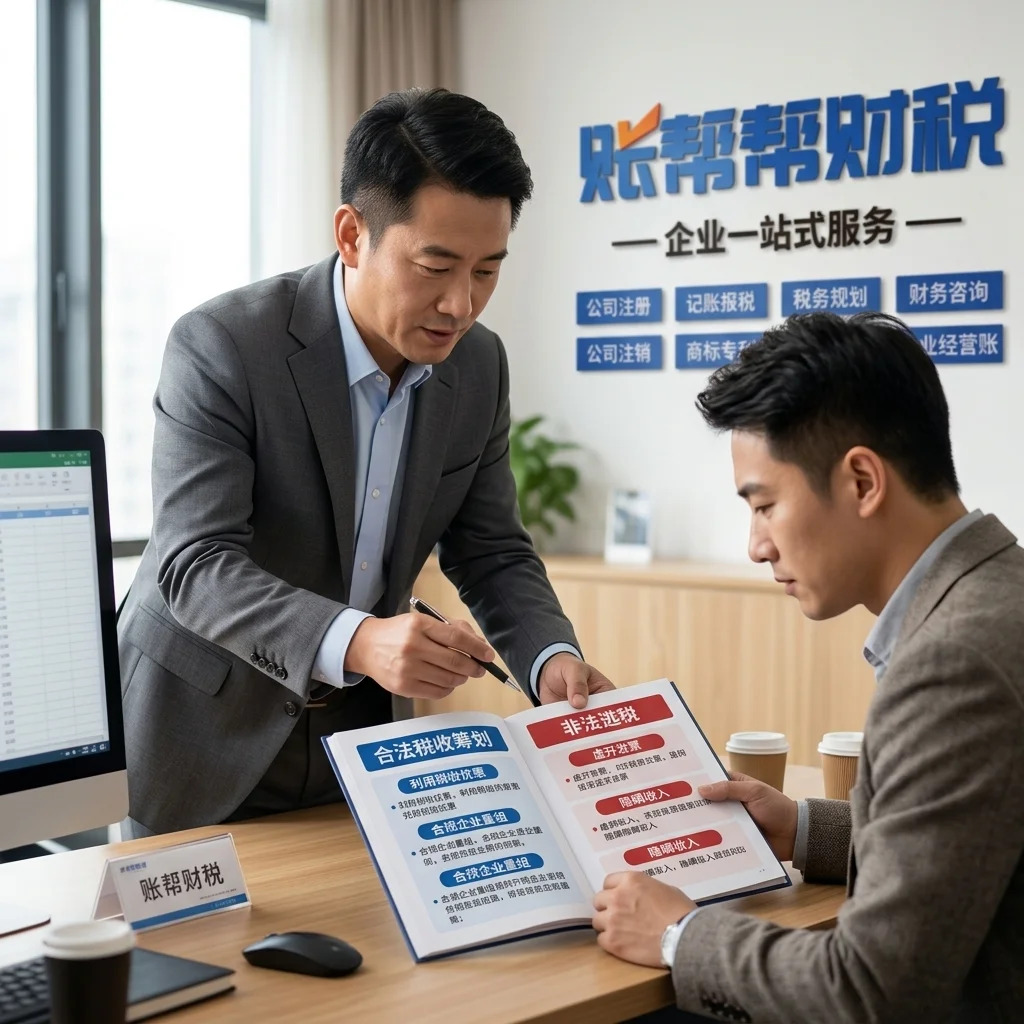 惠州账帮帮财税顾问讲解税务规划与偷税漏税的区别