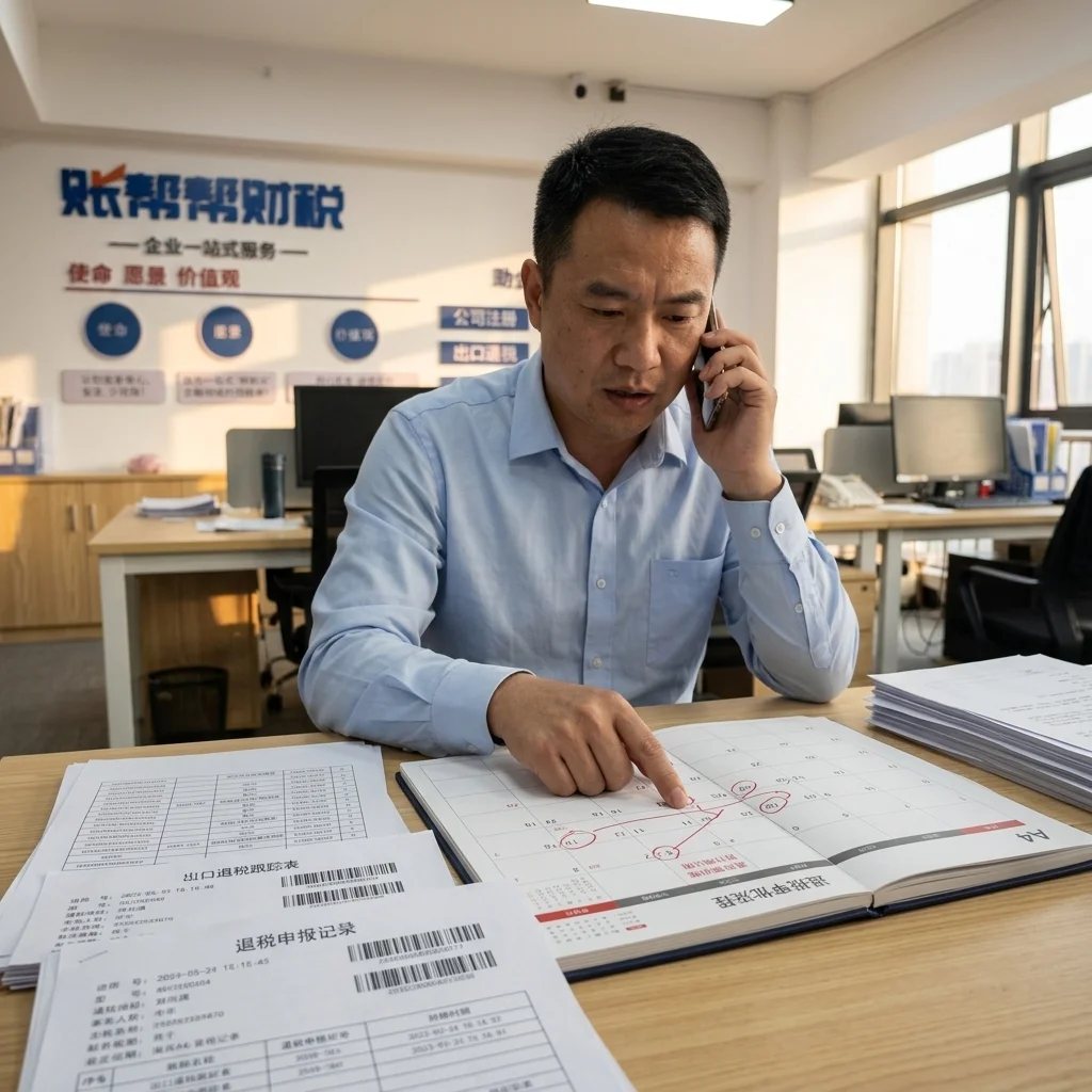 惠州企业主核对出口退税时间和进度安排