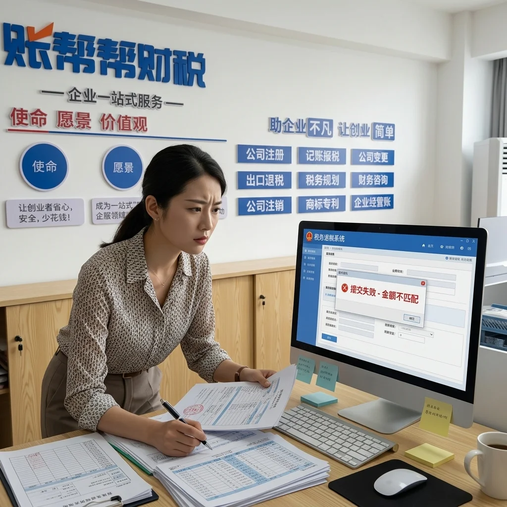 惠州账帮帮财税顾问处理出口退税被退回的问题