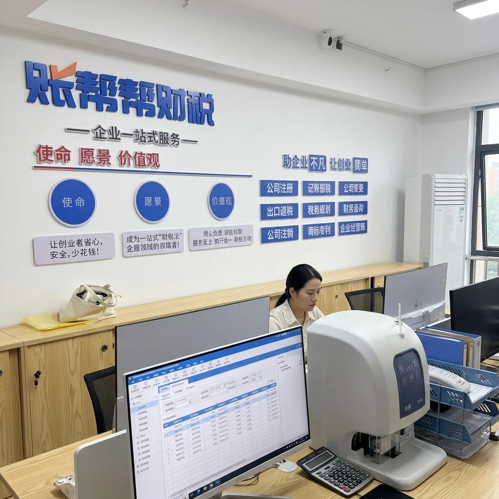 惠州小规模纳税人代理记账办公场景