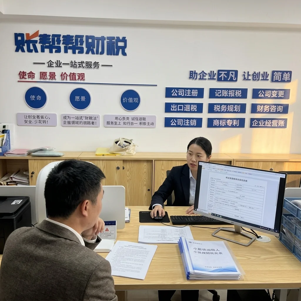惠州账帮帮财税顾问为客户办理小规模纳税人登记
