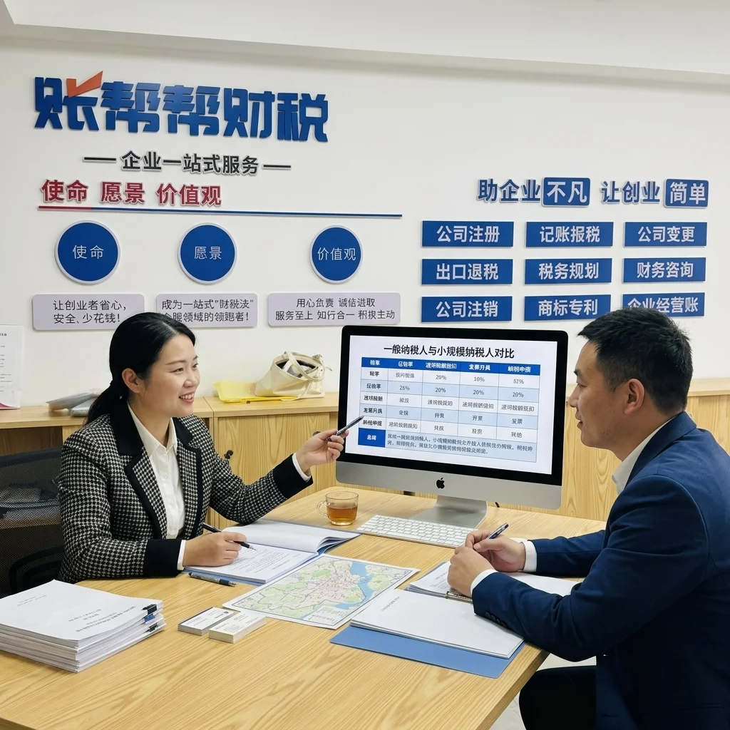 惠州账帮帮财税顾问为客户讲解小规模和一般纳税人的区别