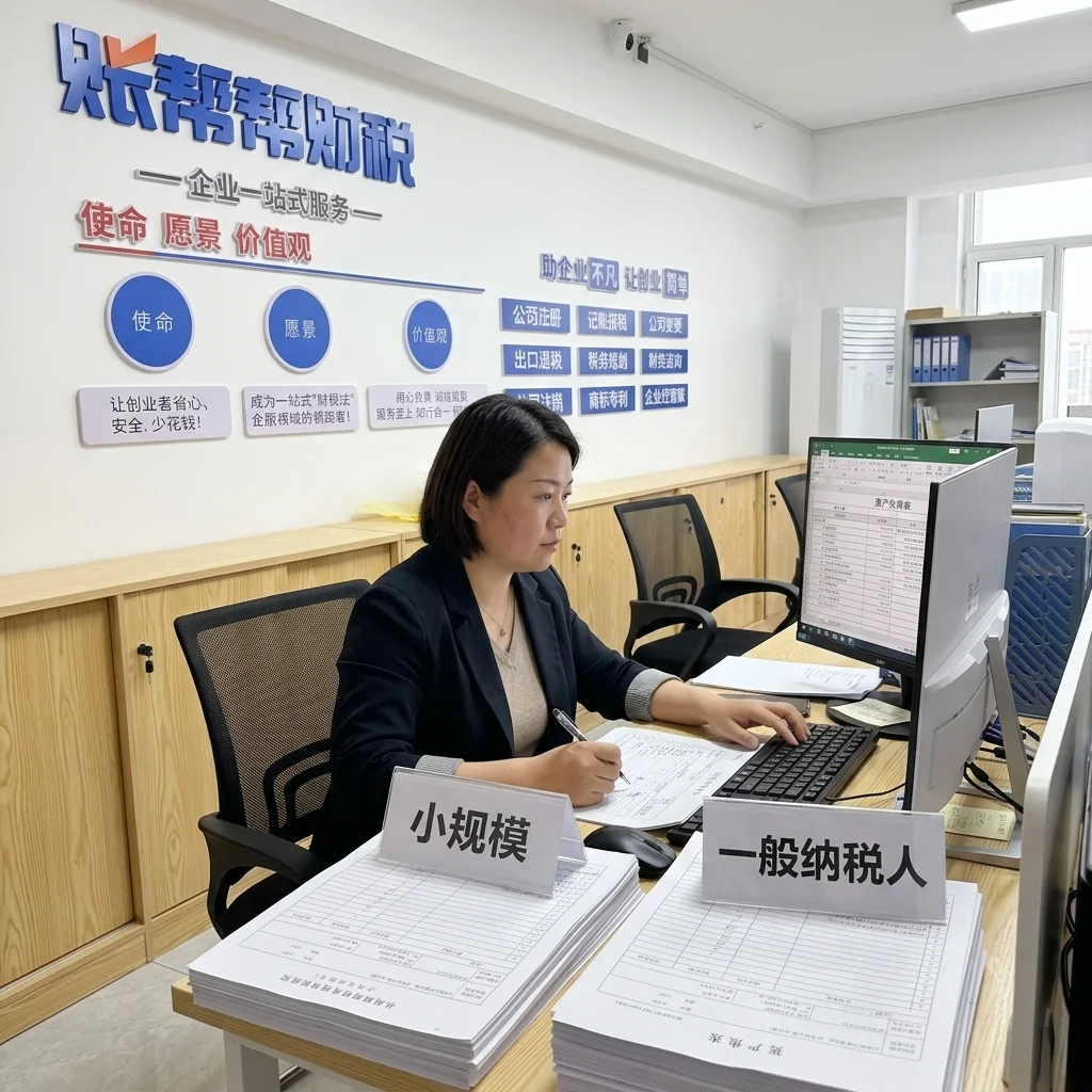 惠州账帮帮财税会计对比处理小规模和一般纳税人税务资料