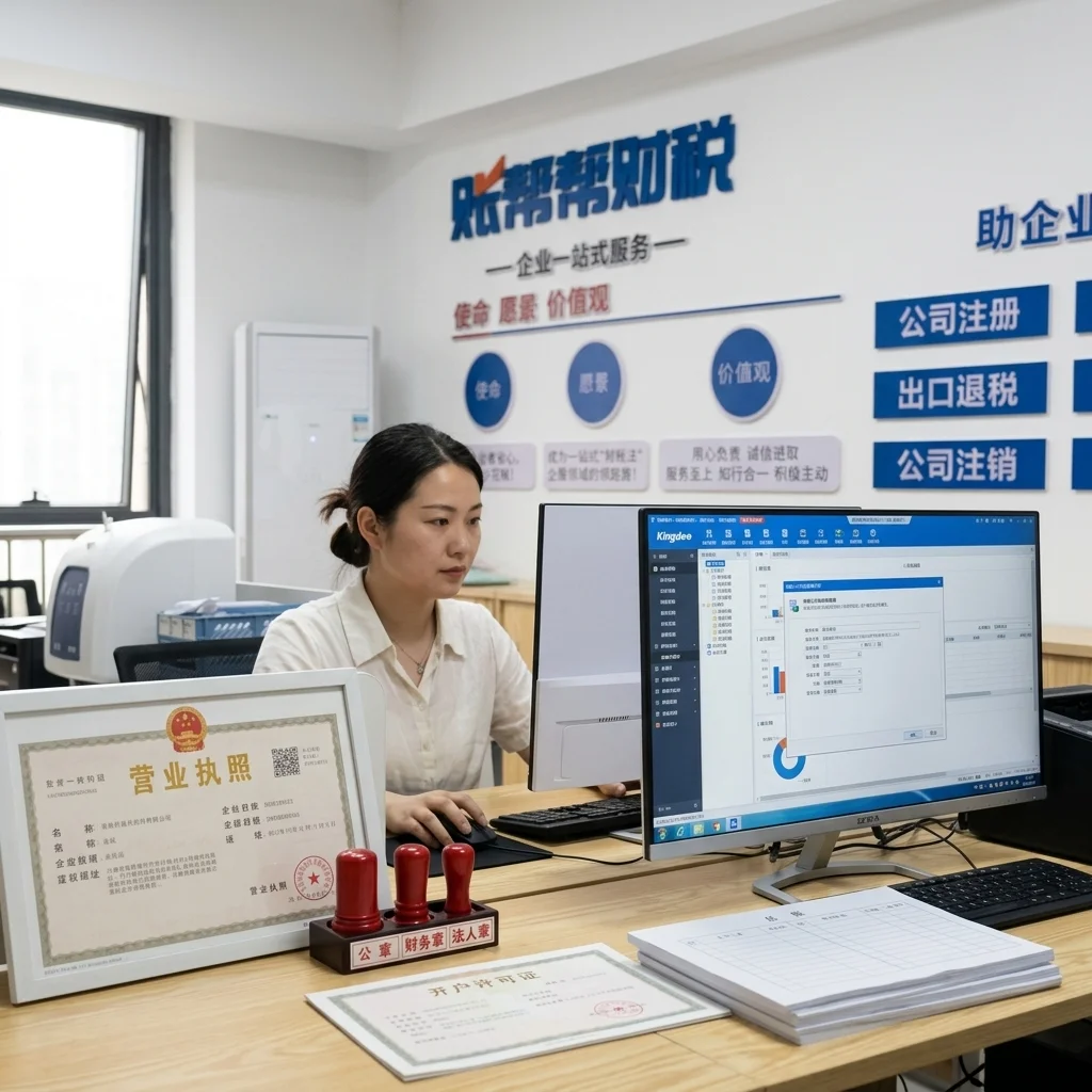 惠州新公司首次记账报税准备工作