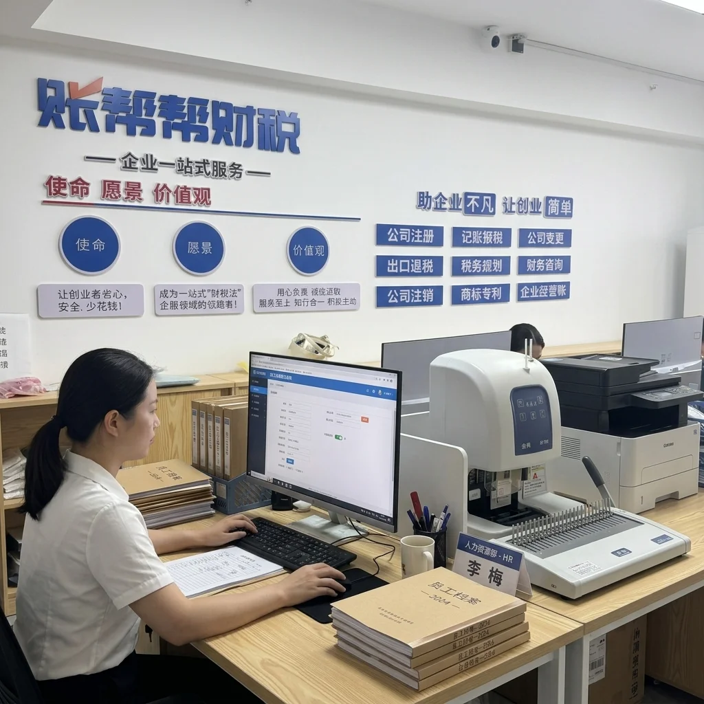 账帮帮财税HR人员操作员工社保申报系统