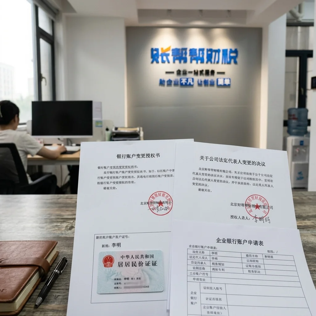 公司法人变更后银行账户变更所需文件材料展示