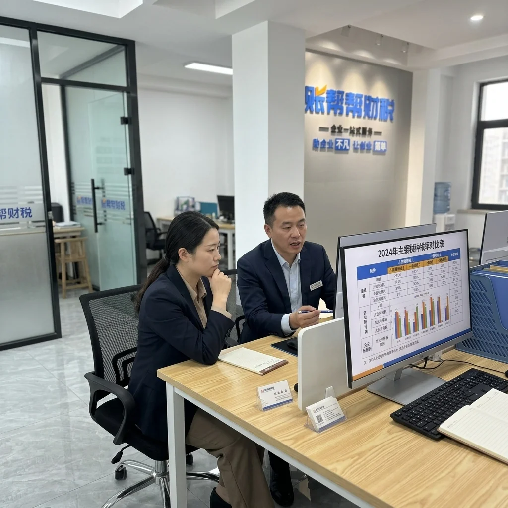 账帮帮财税顾问为客户讲解增值税税率对比