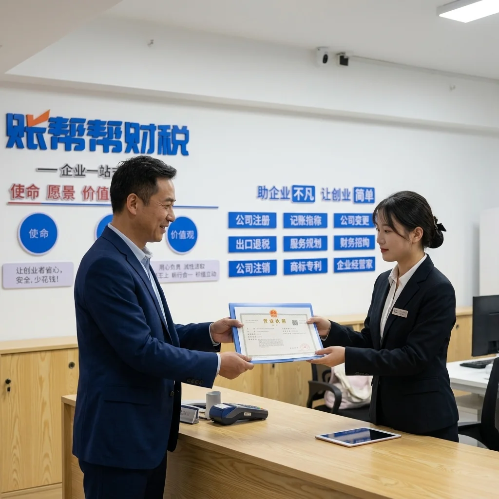 客户在惠州账帮帮财税前台办理增资减资业务